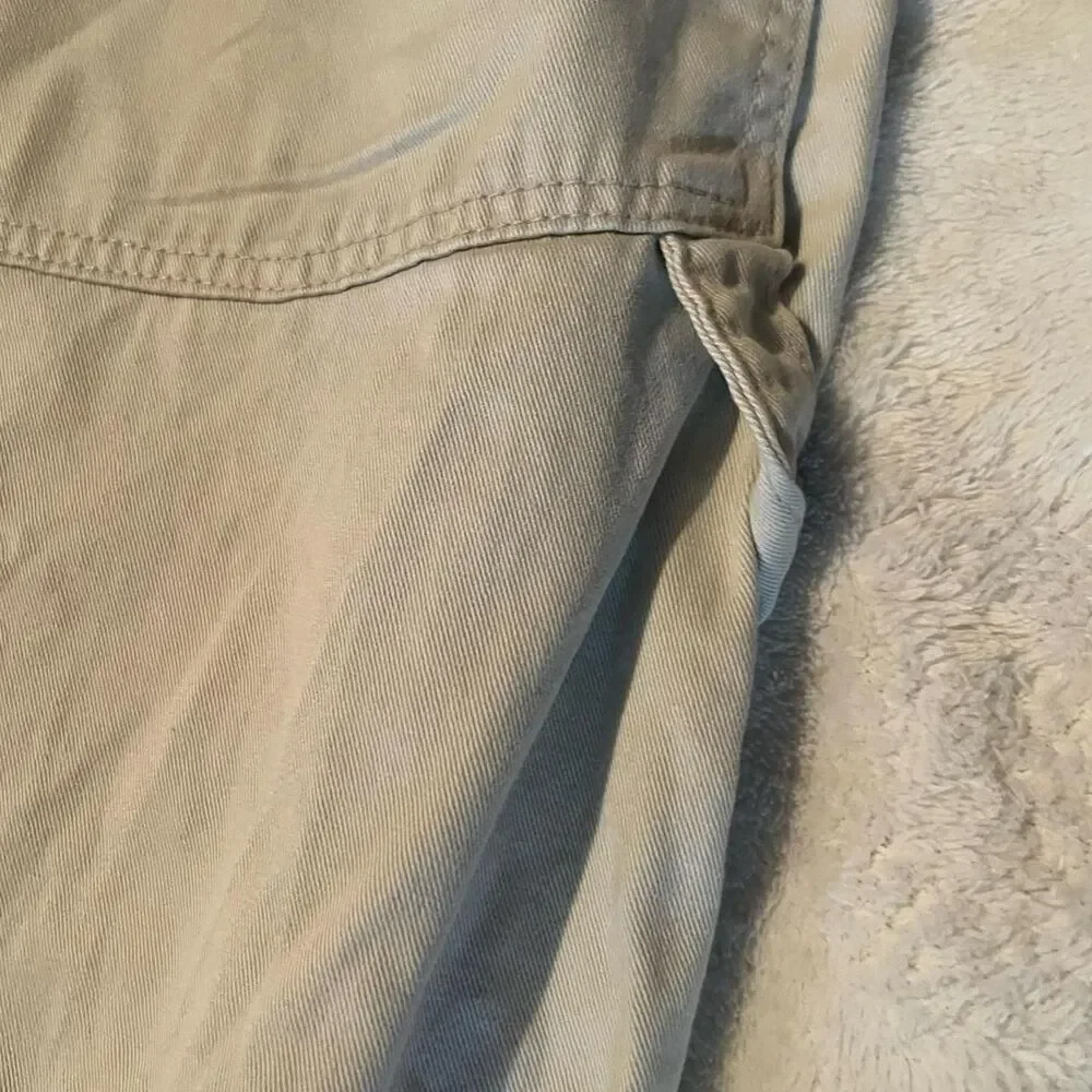 Levi's SilverTab Pants Mens Size 37 Beige Carpenter Khakis Relaxed 32 Inseam